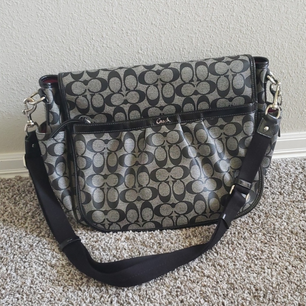 Coach PVC Leather Diaper Bag